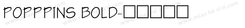 POPPPINS BOLD字体转换